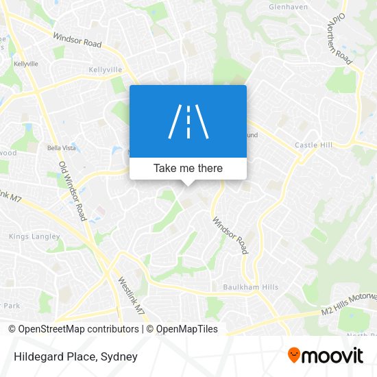 Hildegard Place map