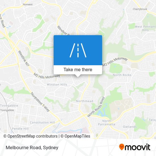 Melbourne Road map