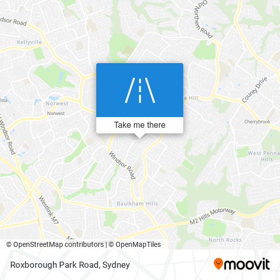 Roxborough Park Road map