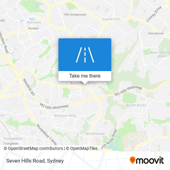 How to get to Seven Hills Road in Baulkham Hills by Bus Train or