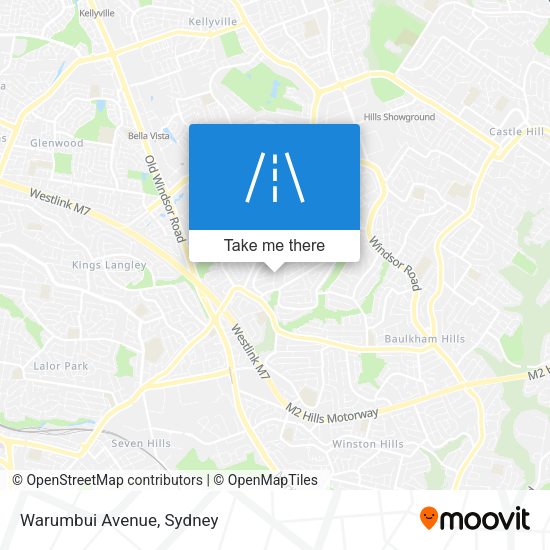 Warumbui Avenue map