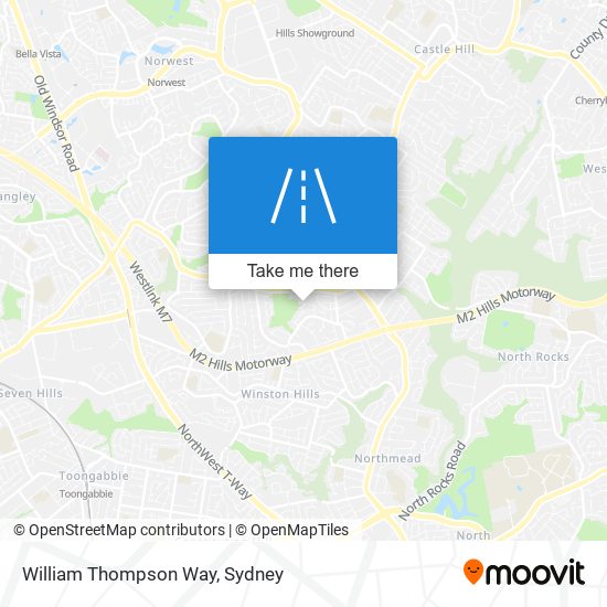 William Thompson Way map