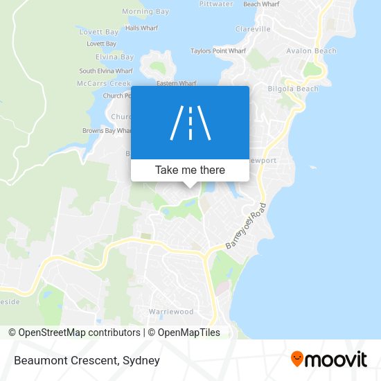 Beaumont Crescent map