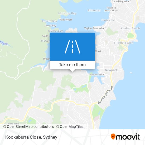 Kookaburra Close map