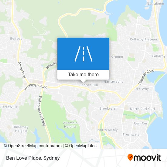 Ben Love Place map