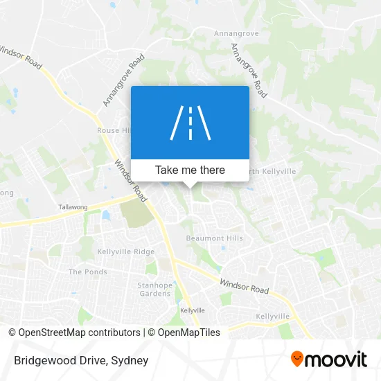 Mapa Bridgewood Drive