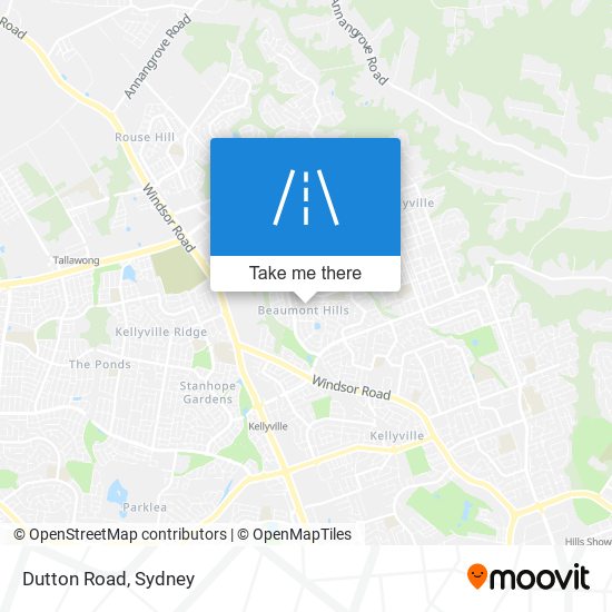 Dutton Road map