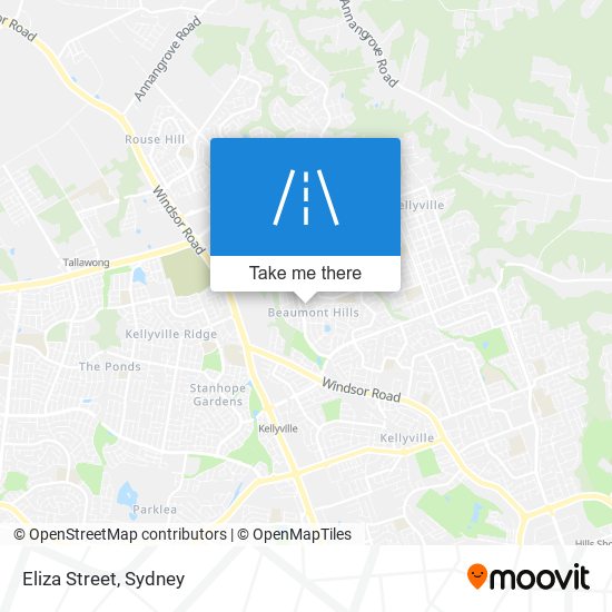 Mapa Eliza Street