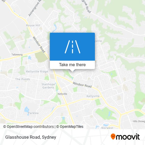 Mapa Glasshouse Road