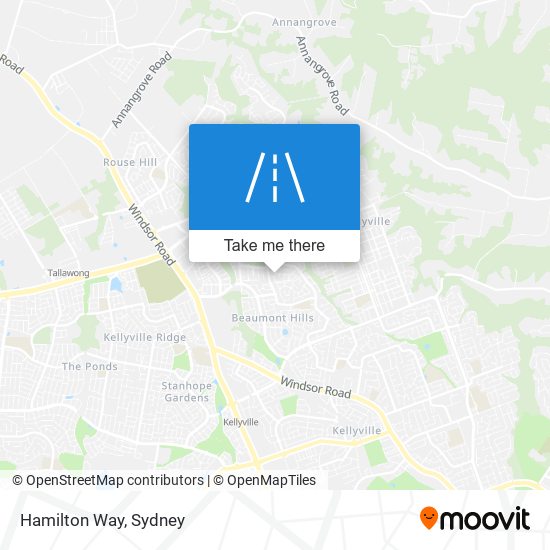 Hamilton Way map