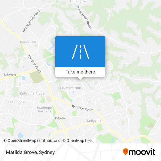 Matilda Grove map