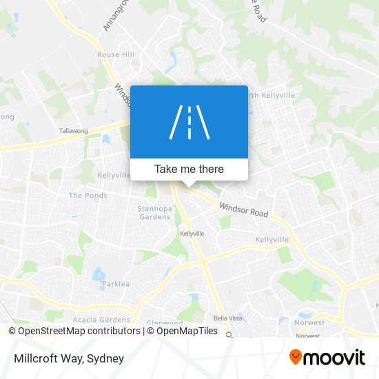 Millcroft Way map