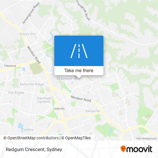 Redgum Crescent map