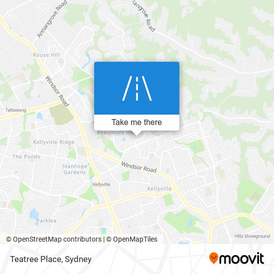 Teatree Place map
