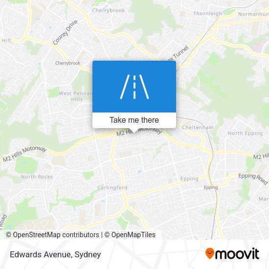 Edwards Avenue map