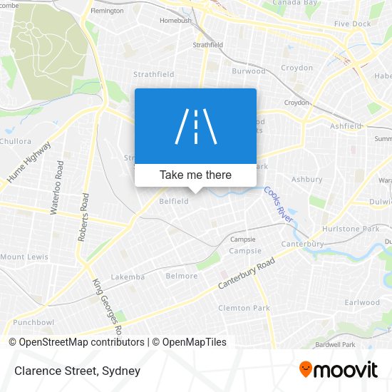 Clarence Street map
