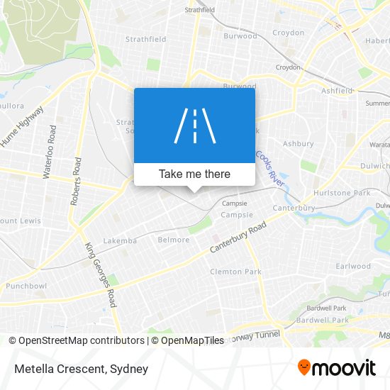 Metella Crescent map