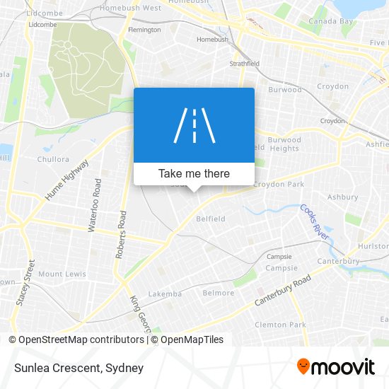 Sunlea Crescent map