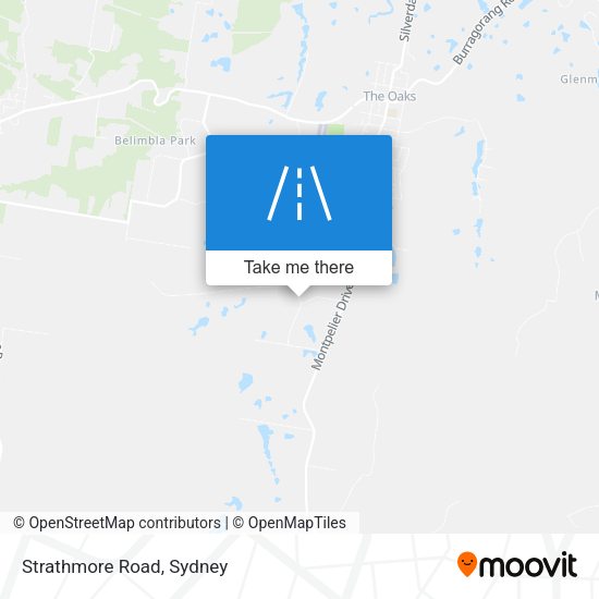 Strathmore Road map