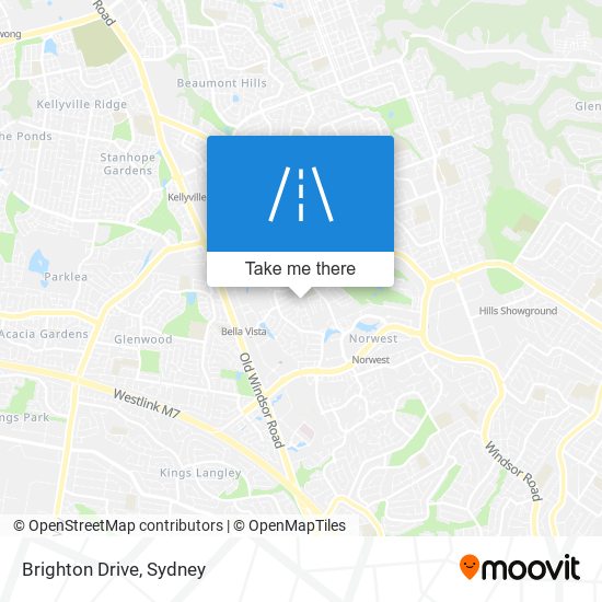 Mapa Brighton Drive