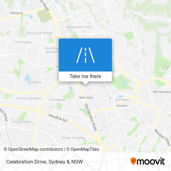Celebration Drive map