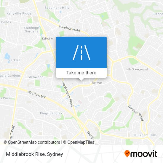 Middlebrook Rise map