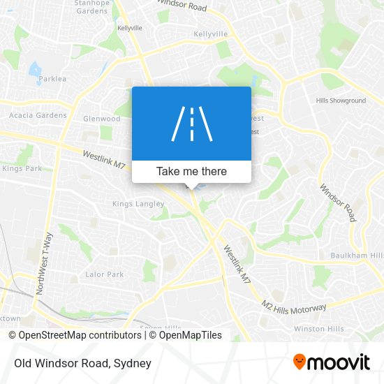 Old Windsor Road map