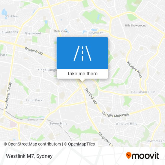 Westlink M7 map