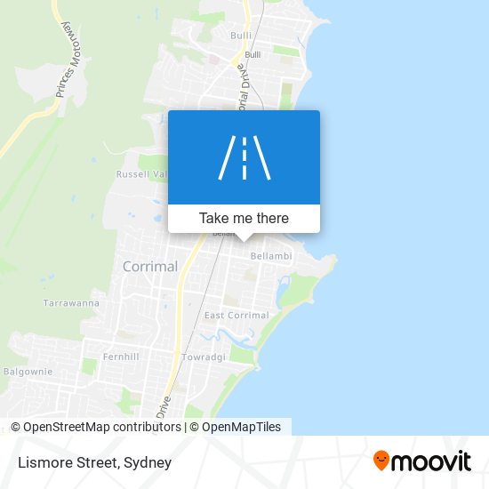 Lismore Street map