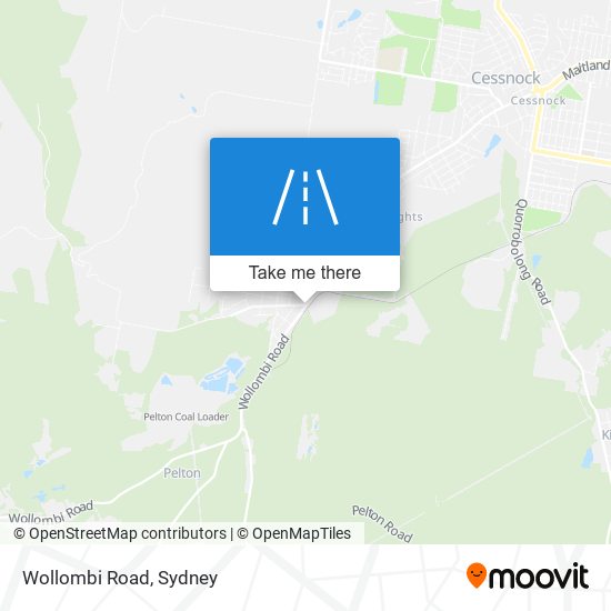 Mapa Wollombi Road