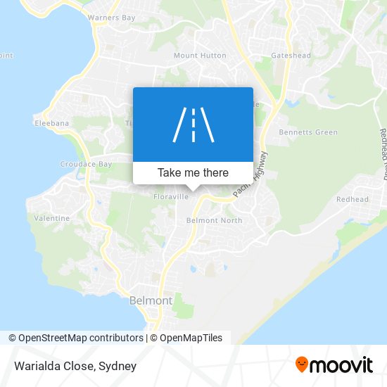 Warialda Close map