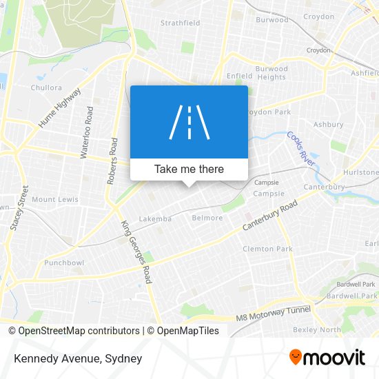 Kennedy Avenue map