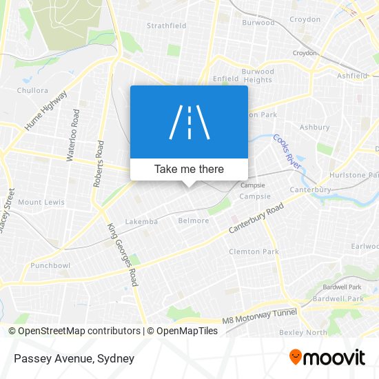 Mapa Passey Avenue