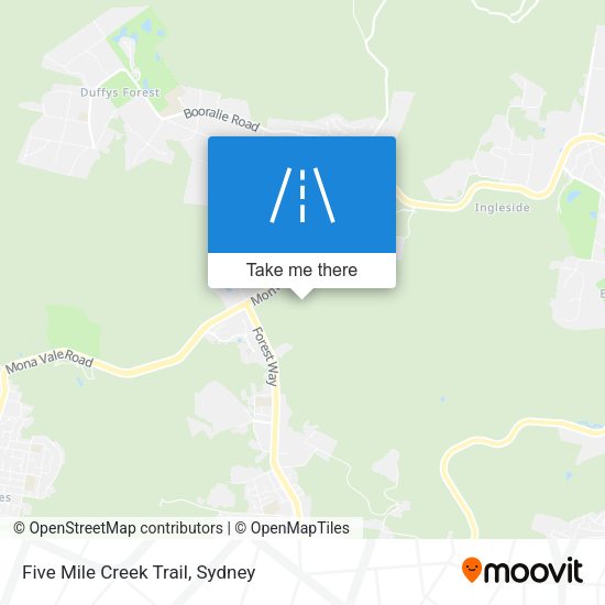 Five Mile Creek Trail map