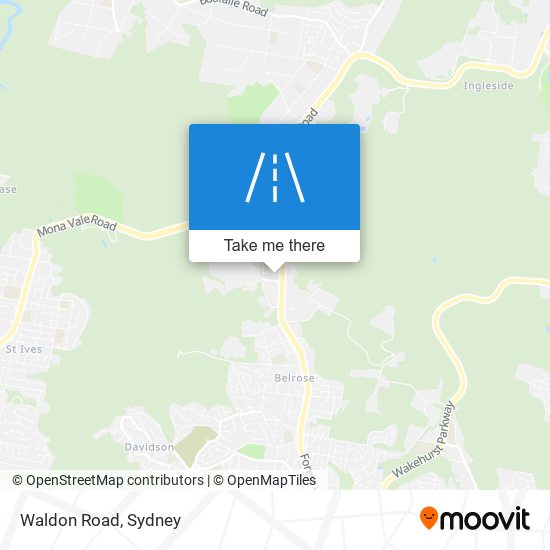 Mapa Waldon Road