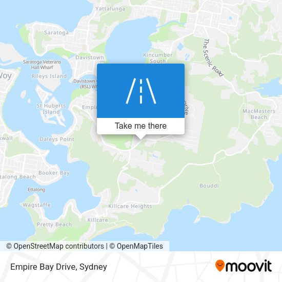 Empire Bay Drive map