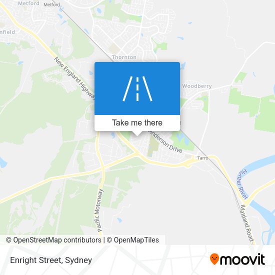 Enright Street map