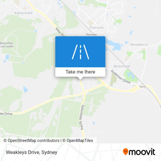 Weakleys Drive map