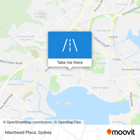 Masthead Place map