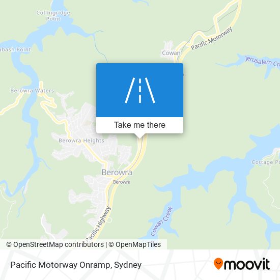 Pacific Motorway Onramp map