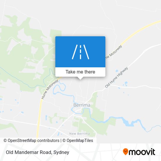 Old Mandemar Road map