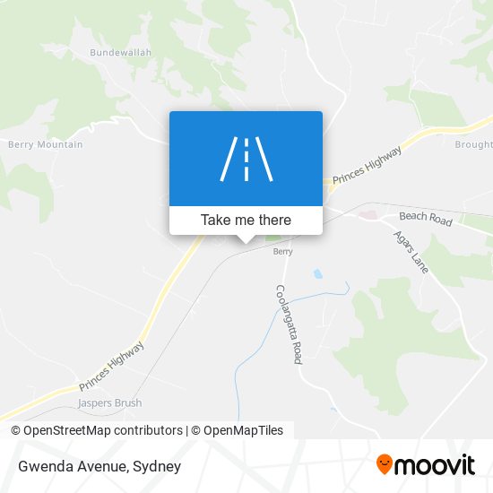 Mapa Gwenda Avenue