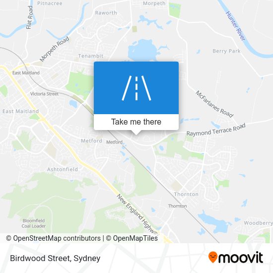 Birdwood Street map