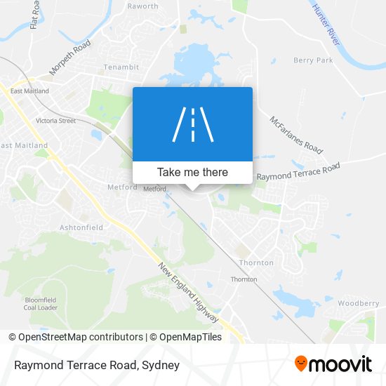 Raymond Terrace Road map