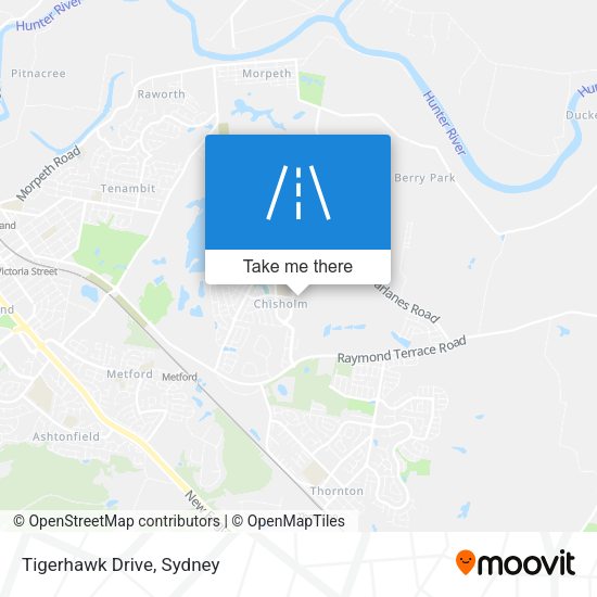 Tigerhawk Drive map