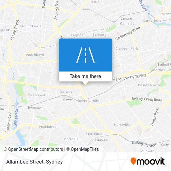 Allambee Street map