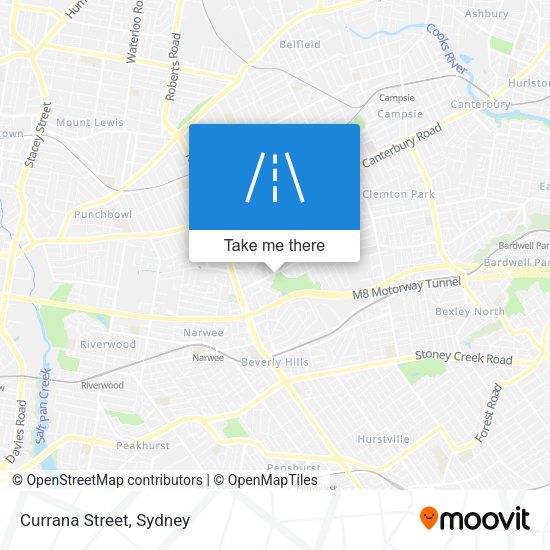 Currana Street map
