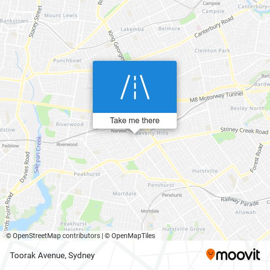 Mapa Toorak Avenue