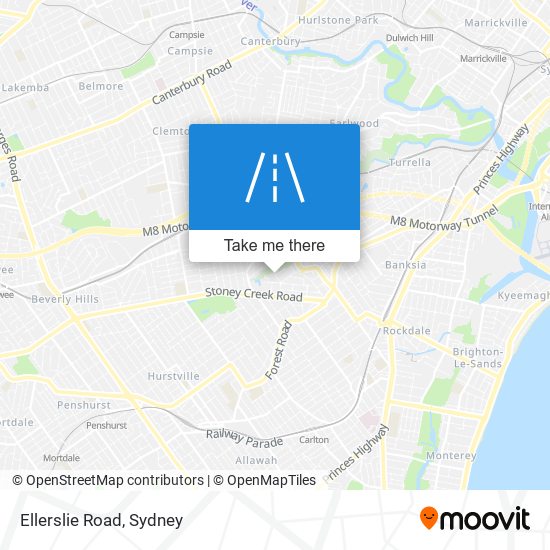 Mapa Ellerslie Road