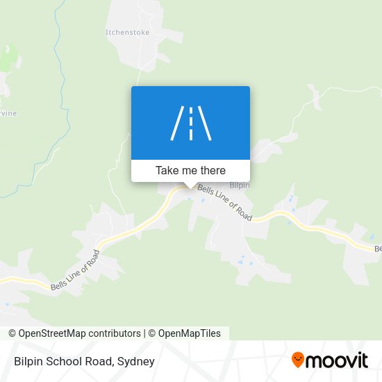 Bilpin School Road map